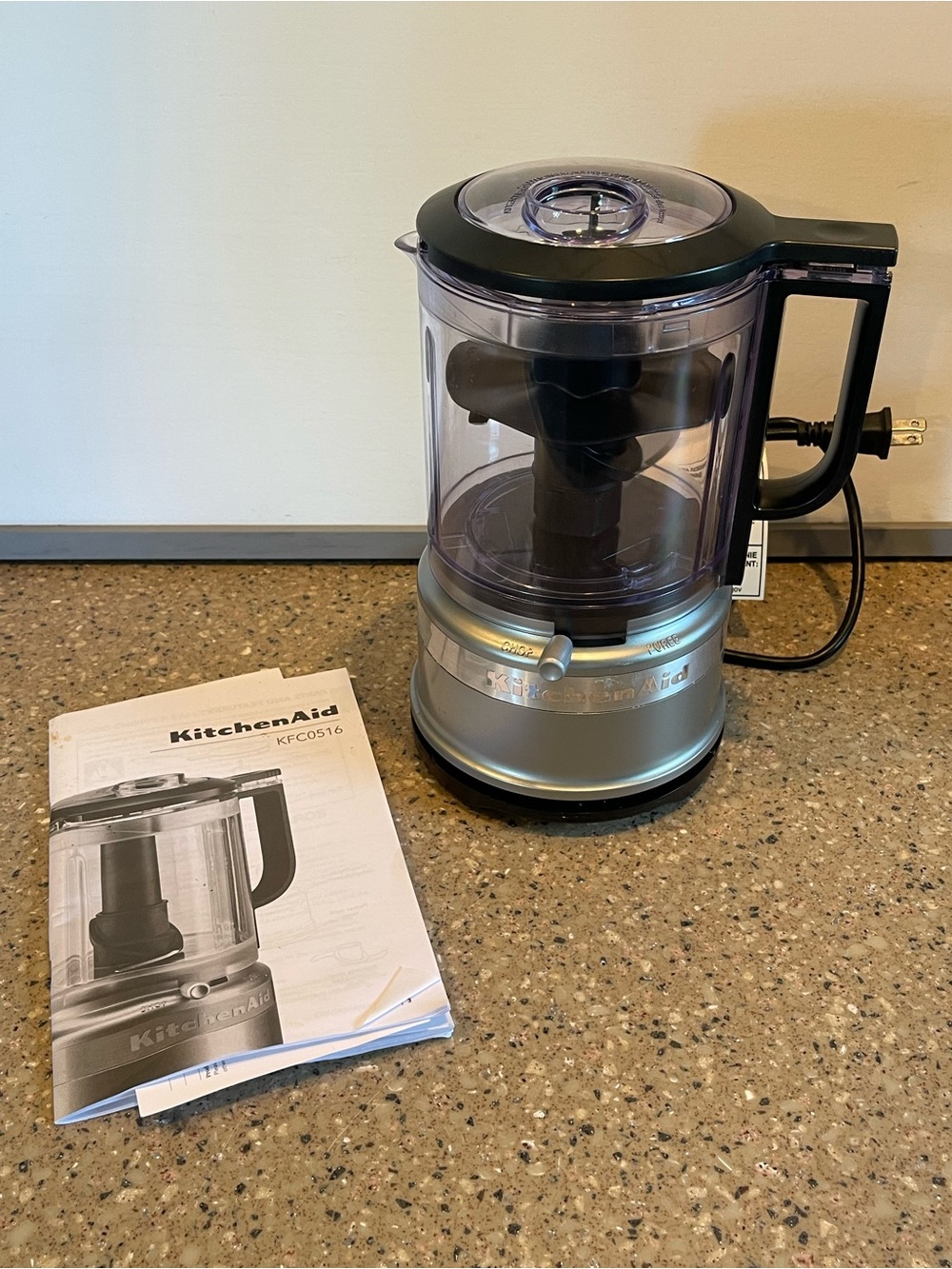 KitchenAid Silver Food Chopper / Mini Food Processor - Silver